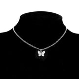 Collana a Farfalla Placcata in Argento e Oro, immagine 4 - Emma e Gemma