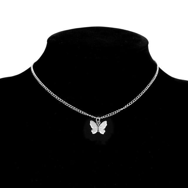 Collana a Farfalla Placcata in Argento e Oro, immagine 4 - Emma e Gemma