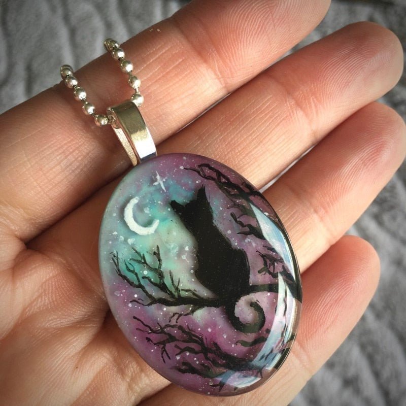 Collana di Gatti Incantevole della Notte Stellata - Emma e Gemma