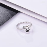 Anello Urna a Stampa di Zampa a Cuore – Gioielli di Cremazione in Memoria dell'Animale, immagine 2 - Emma e Gemma
